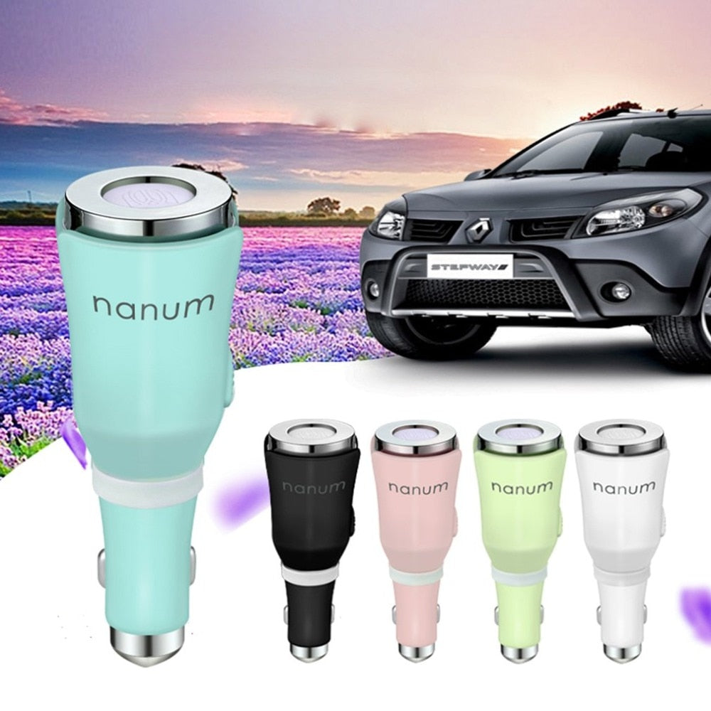 Car scented spread Incense Machine Purifier Air Freshener 12V Mini Auto Car Fresh Air Ionic Purifier Face Care Tools - ebowsos