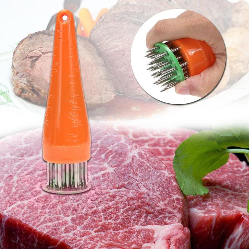 Carrot Shape Meat Tenderizer Needle Kitchen Dried Meat Floss Steak Hammer - ebowsos