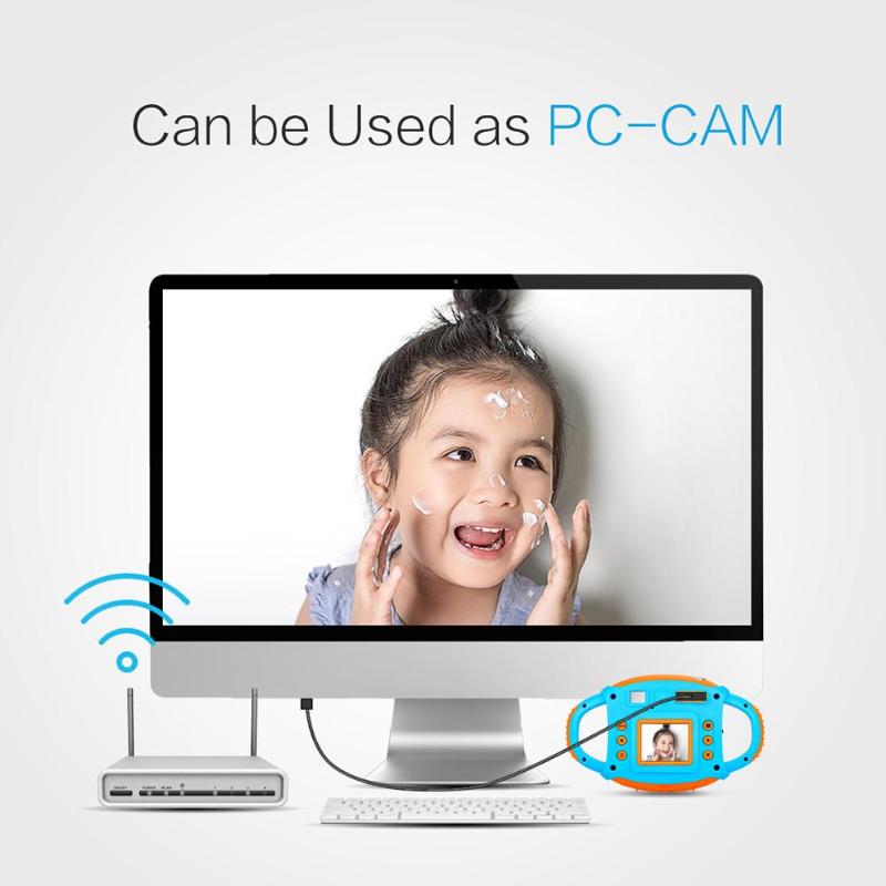 Cartoon 1.77inch Mini LCD Camera 5MP 720P Digital Children Funny Automatic Photo Frame Mini Camcorder with Hang Rope Promotion - ebowsos