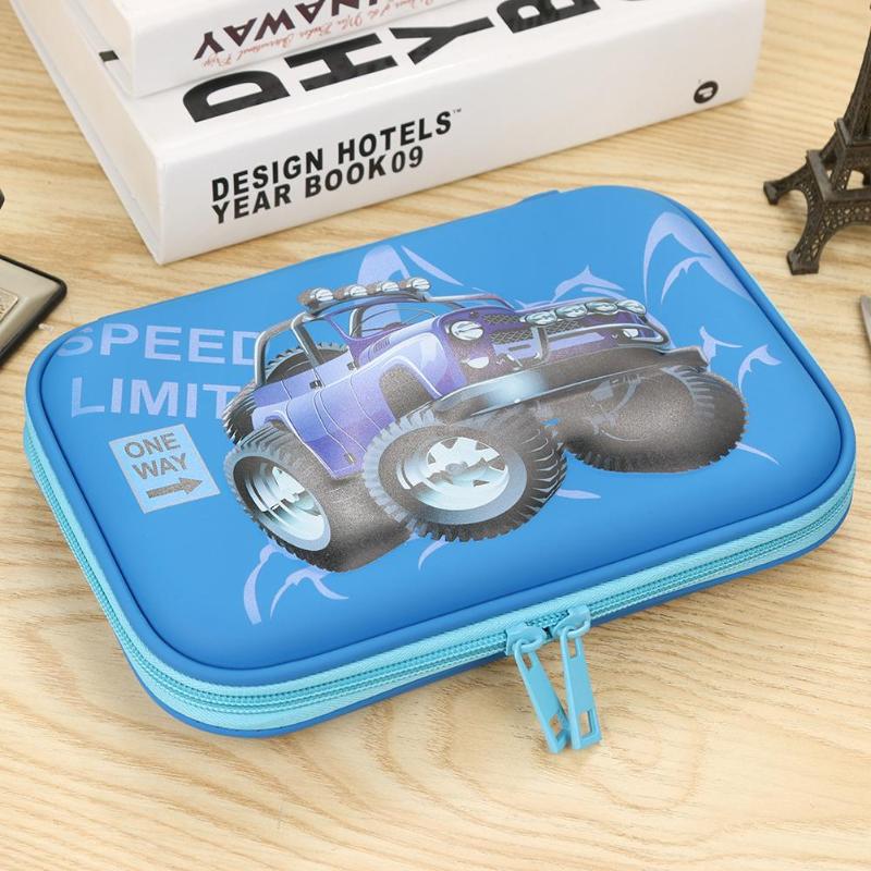 Cartoon Car Home Tool Storage Bags Large Capacity Pencil Bags Case Portable Pen Brushes Pouch Box Gifts Home Supplies Newest - ebowsos