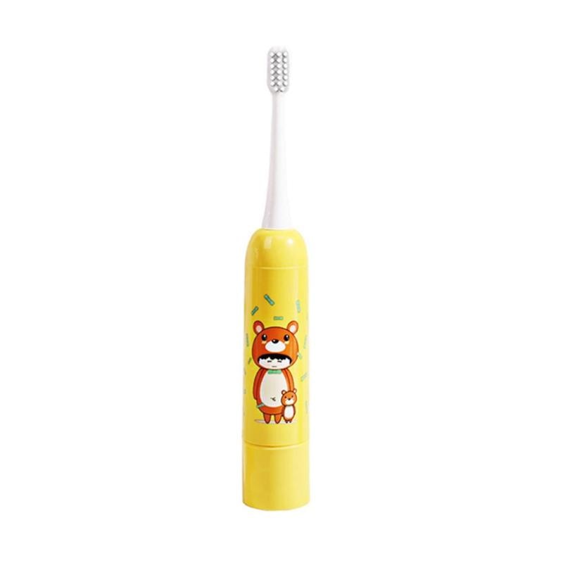 Cartoon Electric Toothbrush for Children Kids Home Soft Hair Teeth Brush Brother Sister Toothbrush Personal Care High Quality - ebowsos