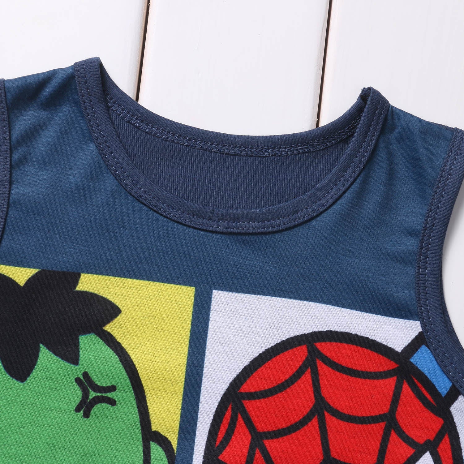 Cartoon Infant Baby Boy Girl Cotton Romper Jumpsuit Sleeveless O-neck Kids Clothes Outfit - ebowsos