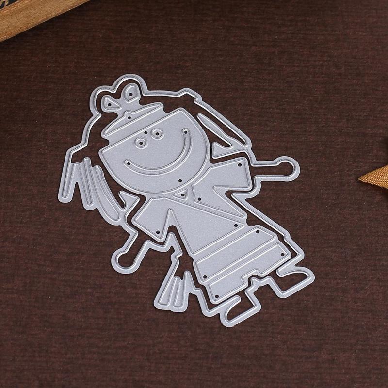 Cartoon Kung Fu Metal Cutting Dies Stencil DIY Scrapbook Paper Card Craft - ebowsos