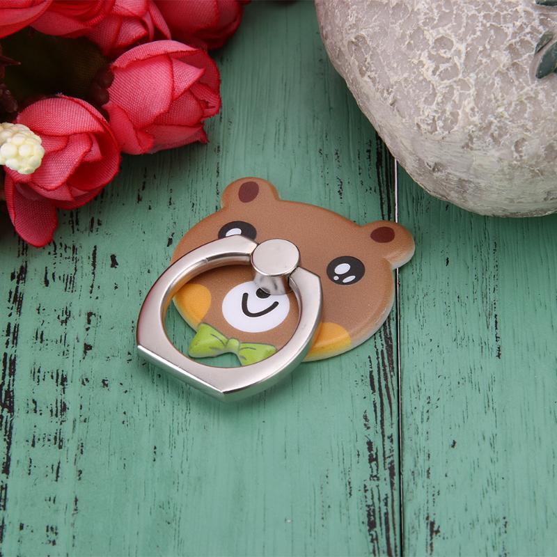 Cartoon Metal 360 Degree Finger Ring Buckle Bracket Mobile Phone Holder Stand Desk Phone Tablet For iPhone Samsung High Quality - ebowsos