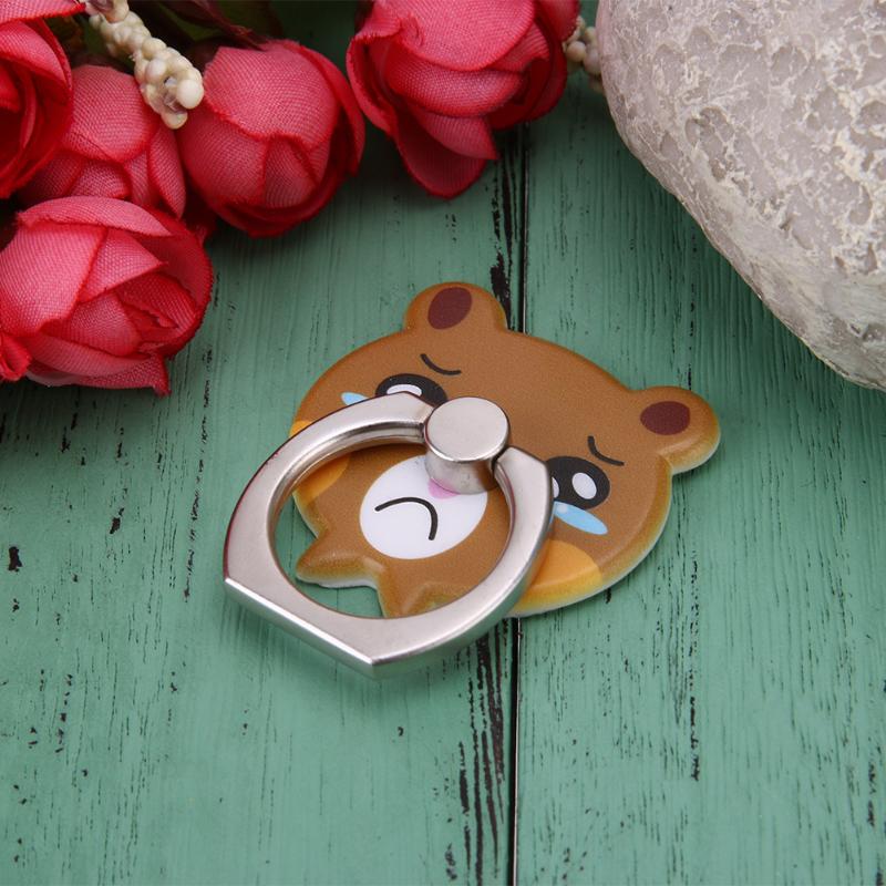 Cartoon Metal 360 Degree Finger Ring Buckle Bracket Mobile Phone Holder Stand Desk Phone Tablet For iPhone Samsung High Quality - ebowsos