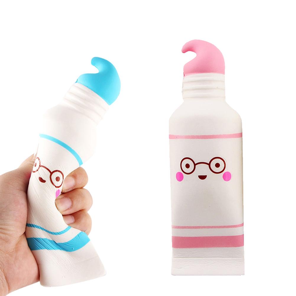 Cartoon Toothpaste Phone Straps Accessories Squeeze Healing Squeeze Fun Kid Gift Anti-stress Toys Child Pinched Blue/Pink Toys-ebowsos