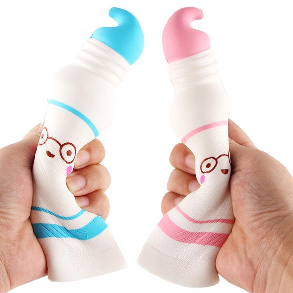Cartoon Toothpaste Phone Straps Accessories Squeeze Healing Squeeze Fun Kid Gift Anti-stress Toys Child Pinched Blue/Pink Toys-ebowsos