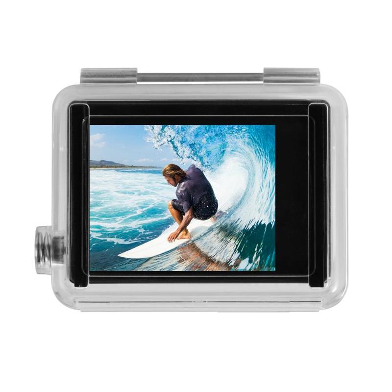 Case for GoPro Hero 2.0 Inch TFT Screen LCD Display+ Waterproof Housing Back Case Cap Cover for GoPro Hero 4 3+ 3 Action Camera - ebowsos