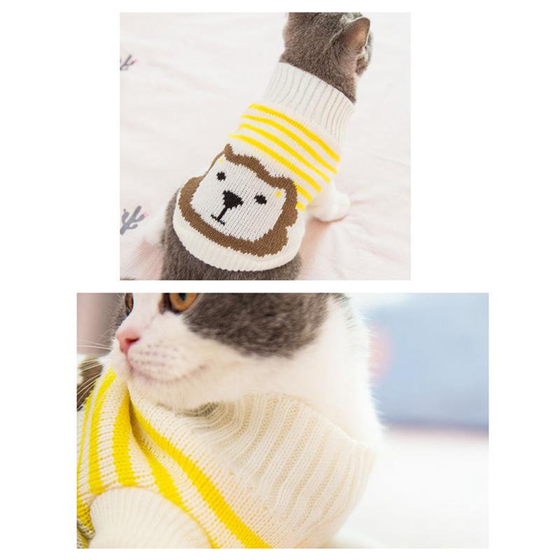 Cat Sweater Fashion Warm Pet Apparel Cat Clothes Cat Costume For Pets Kittens Pet Supplies Suitable For Four Seasons-ebowsos