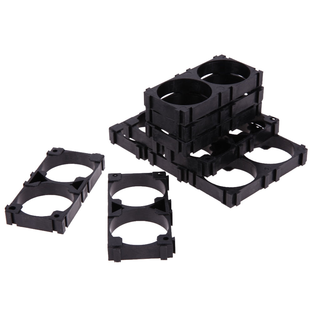 Charger Storage Boxes 10pcs/lot 32650 2x Battery Holder Bracket Cell Safety Anti Vibration Plastic for Assembling 32650 Battery - ebowsos