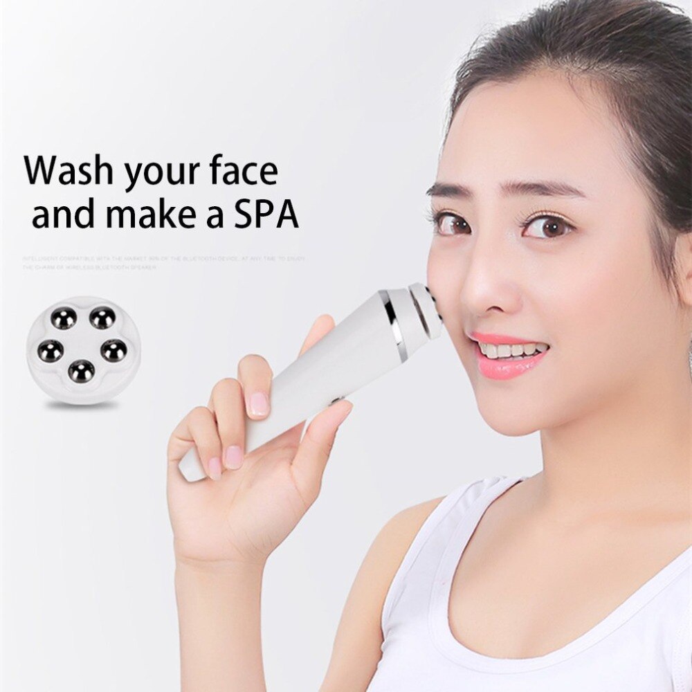 Charging Three-In-One Cleansing Instrument Electric Cleaning Brush Pore Cleaner Face Wash Instrument Facial Massager - ebowsos