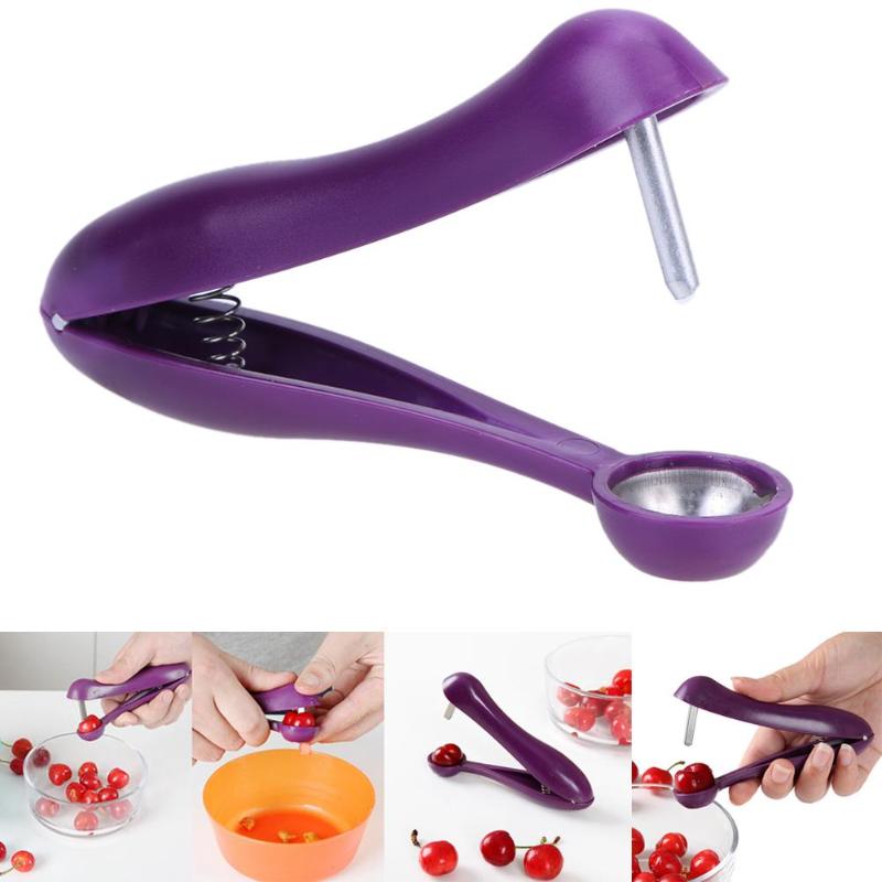 Cherries Pitter Fruits Seed Tools Cherry Removers Enucleate Stainless Steel Kitchen Gadgets Tools Removal of Cherries Seed - ebowsos