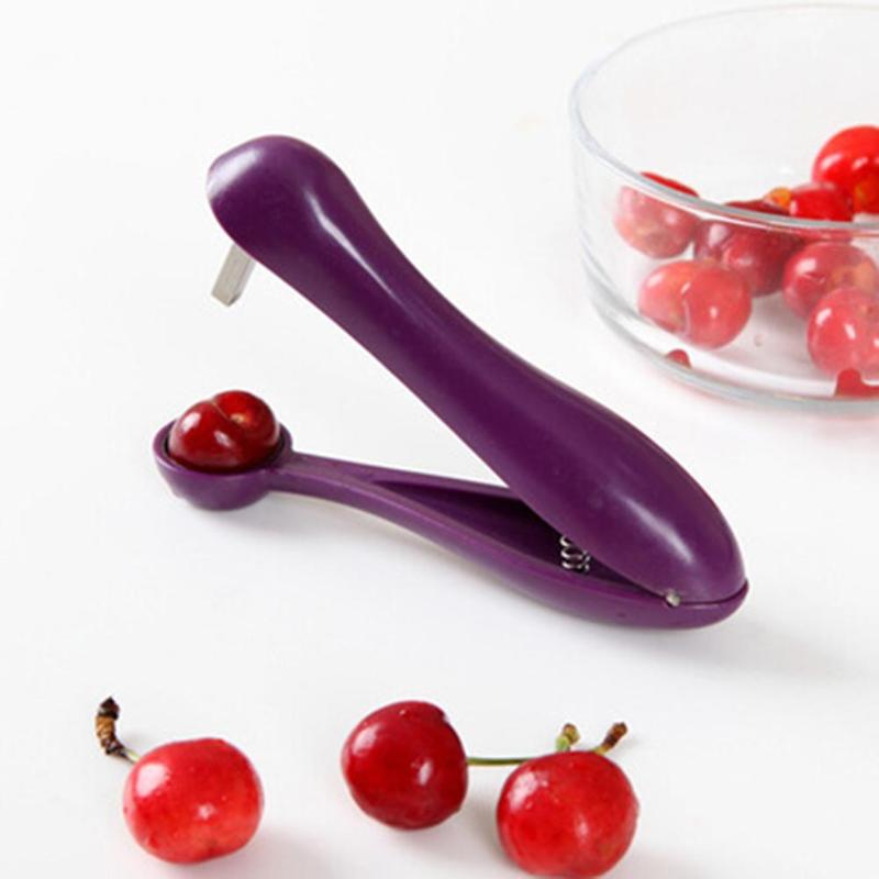 Cherries Pitter Fruits Seed Tools Cherry Removers Enucleate Stainless Steel - ebowsos