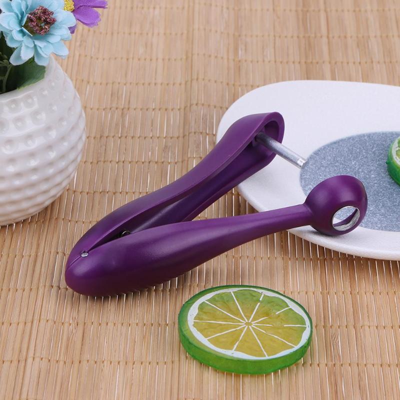 Cherries Pitter Fruits Seed Tools Cherry Removers Enucleate Stainless Steel - ebowsos