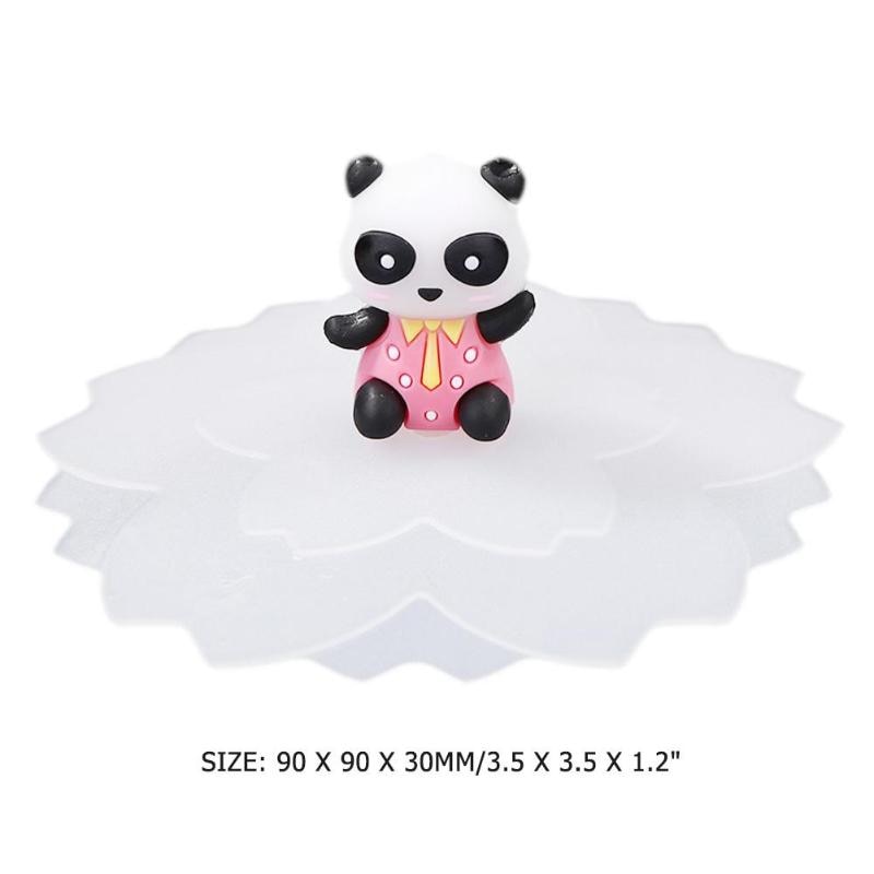 Cherry Blossom Silica Gel Cup Cap Practical Flexible Easy to Carry Flexibility Heat Resistant Transparent Silicone Cup Cap - ebowsos