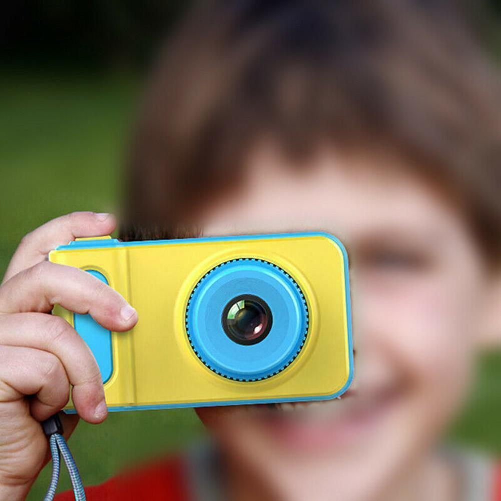 Children's Digital Camera 2 Color Mini Single Lens Reflex Sports Cartoon Game Photo Camera Kids with Variety of Small Games-ebowsos