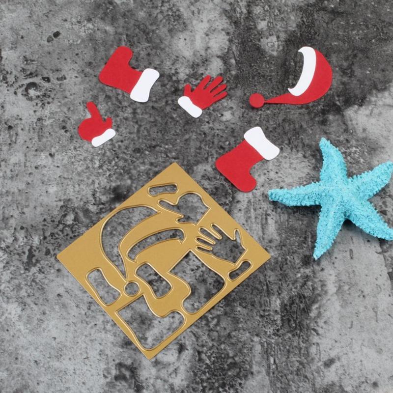 Christmas Clothes Set Metal Cutting Dies Stencils DIY Embossing Card Decor - ebowsos