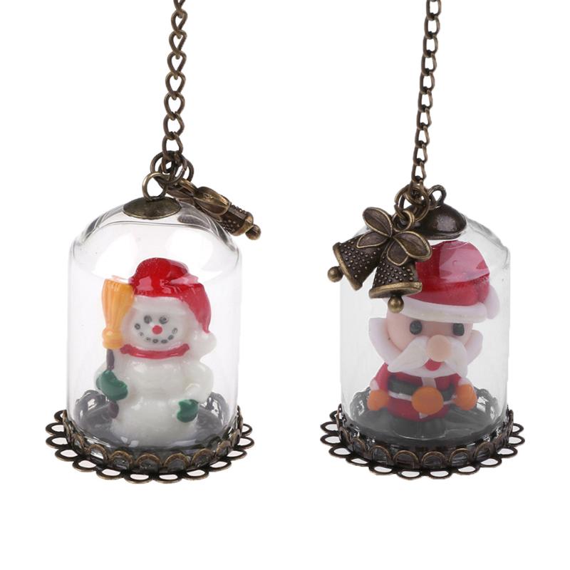 Christmas Tree Ornaments Luminous Hanging Pendant Kids Gift Holiday Decor - ebowsos