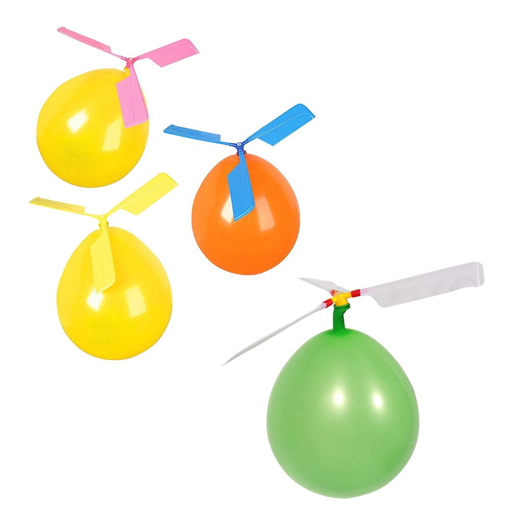 Classic Balloon Aircraft Helicopter Party Filler Flying Toy Gifts For Kids Children Babies Outdoor Funny Toy Random Color-ebowsos