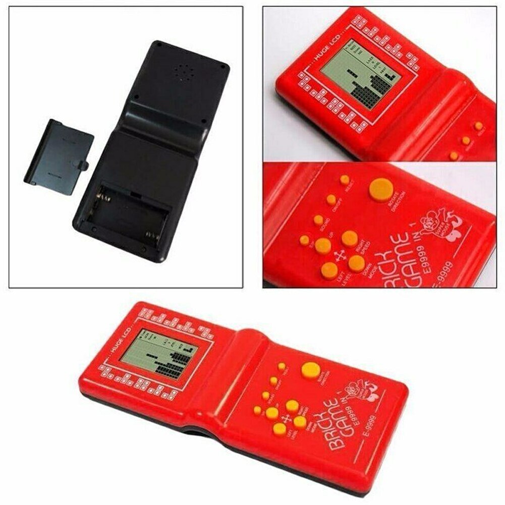 Classic Nostalgic Tetris Brick Game Toy Handheld LCD Video Games Toys Machine Arcade Mini Games Console Toys For Kids Adult-ebowsos