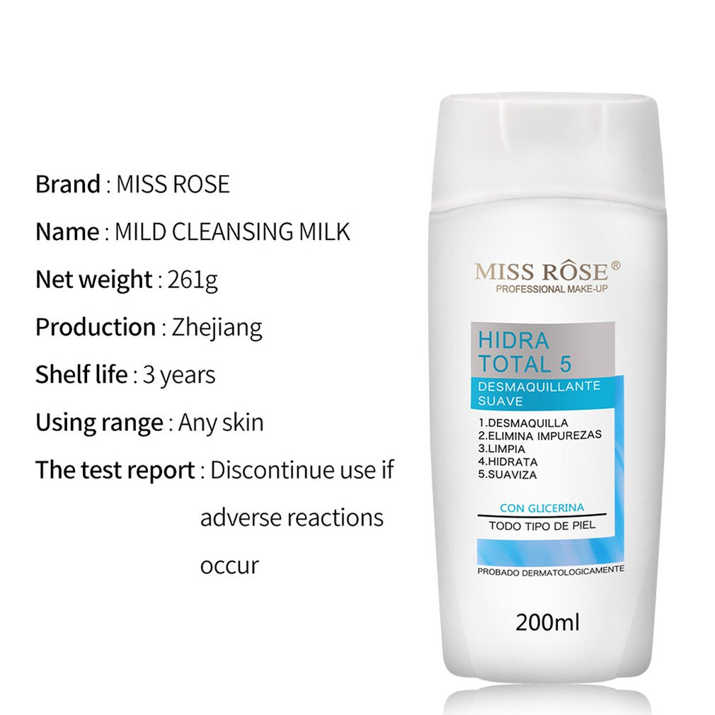 Cleansing Milk Deep Cleansing Gentle No Stimulating Makeup Remover Effectively Cleaning Lips Face Eye Makeup - ebowsos