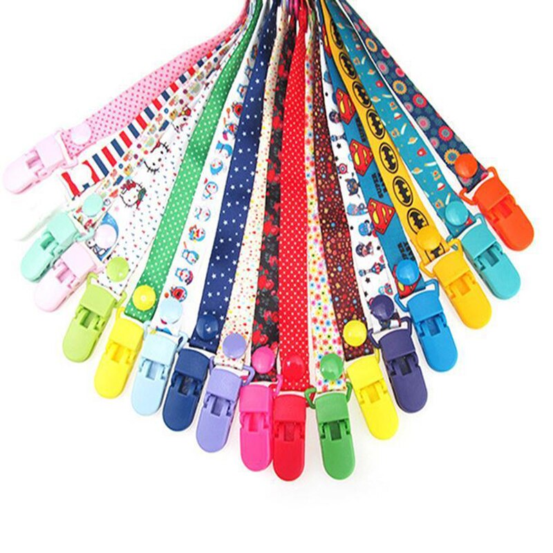 Colorful Baby Pacifier Clip Chain Clip Nipple Holder For Nipples Kids Children Pacifier Soother Holder Clip 22 Styles New Style-ebowsos