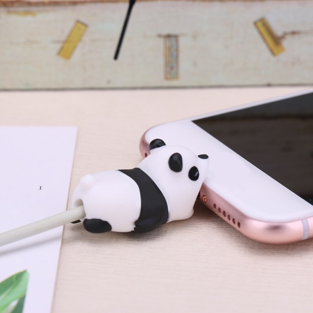 Colorful Cute Bite Cartoon Animal Cable Protector Cord Wire Protection Mini Cover Charging Cable Winder High Quality Protector - ebowsos