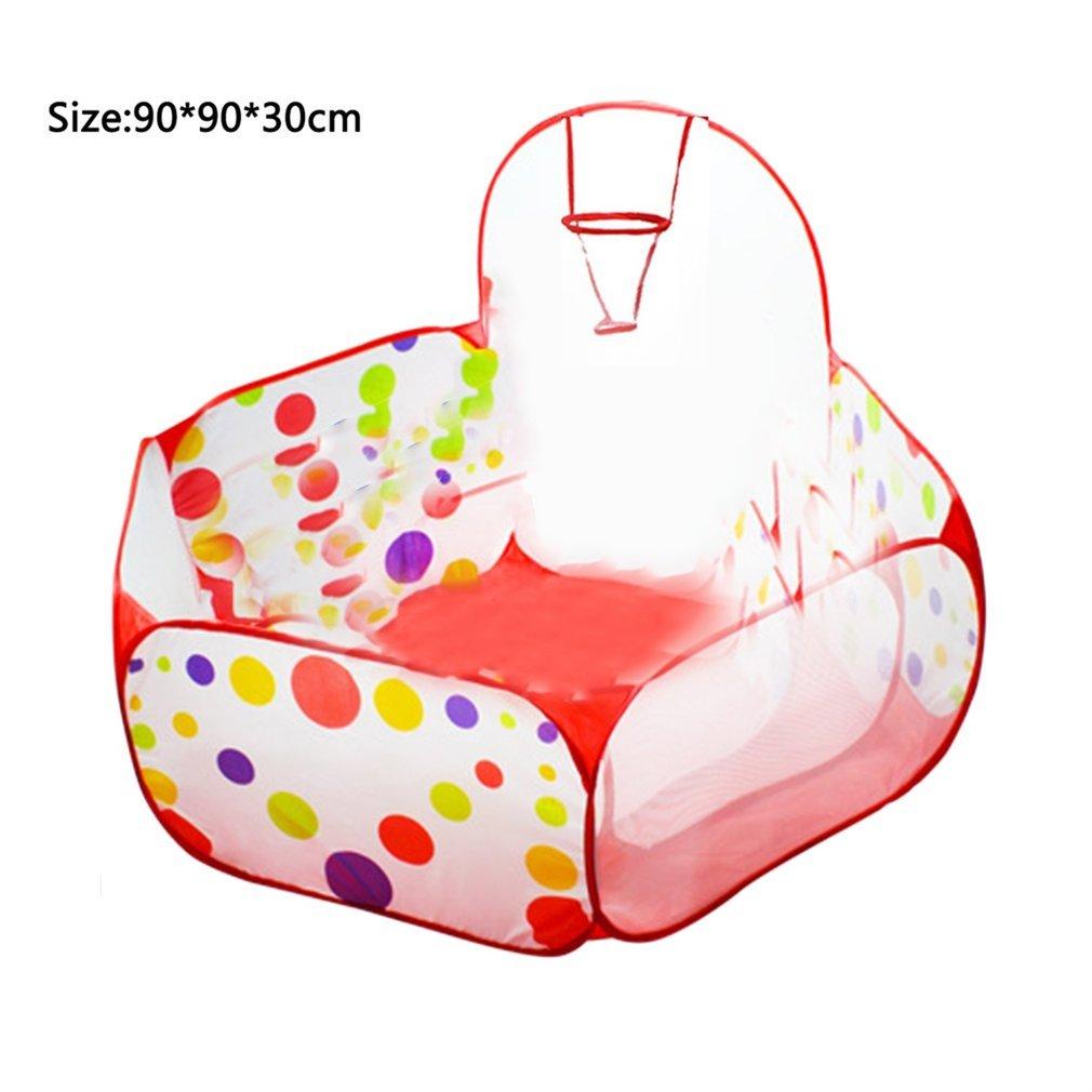 Colorful Dot Pattern Foldable Kids Play Tent Outdoor&Indoor Basketball Tent For Children Baby-ebowsos