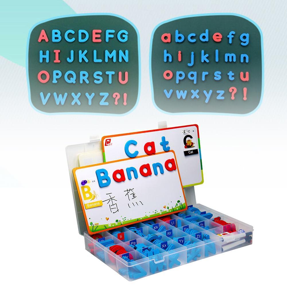Colorful Letters Alphabet Numbers Fridge Magnetic Baby Kids Pre-school Toy Anti-stress Fidget Toy DIY Toys-ebowsos