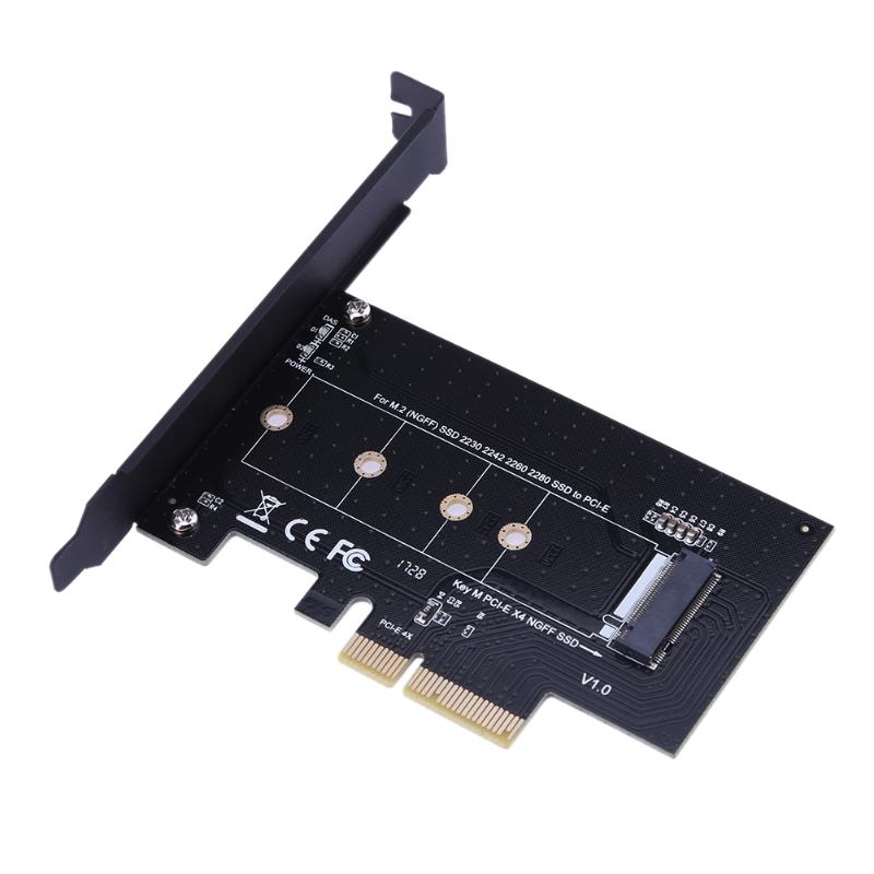 Converter Card PCI-E to NGFF PCI-E X4 to NGFF(M.2)SSD Converter Adapter Card With 12cm Standard PCI Bracket - ebowsos