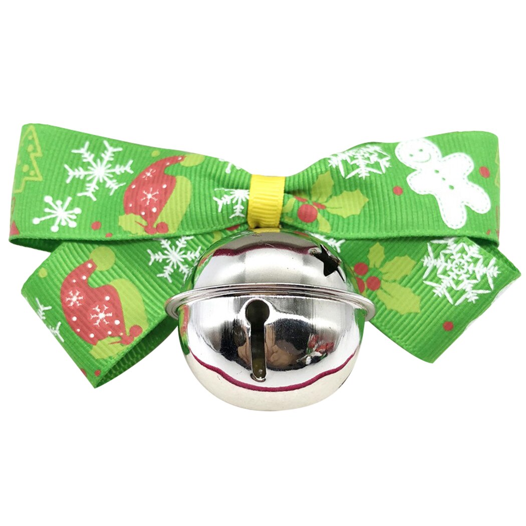 Creative Adjustable Puppy Kitten Dog Cat Pet Bow Tie With Bell Necktie Collar For Cats Dogs Christmas Pet Accessories Supplies-ebowsos