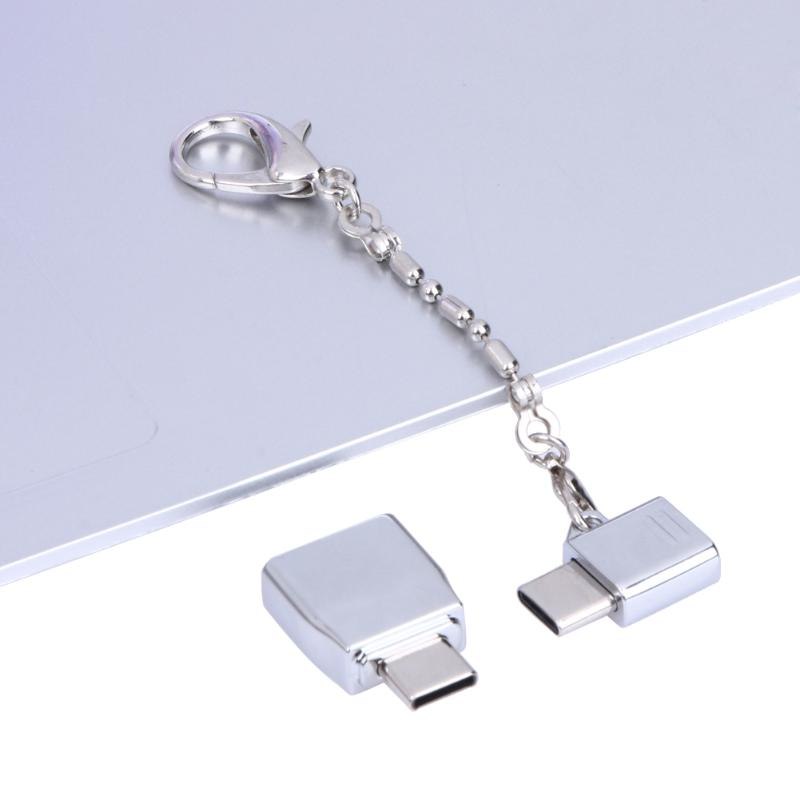 Creative Alloy Type-C Male TO Female Micro USB Adapter Converter Connector - ebowsos