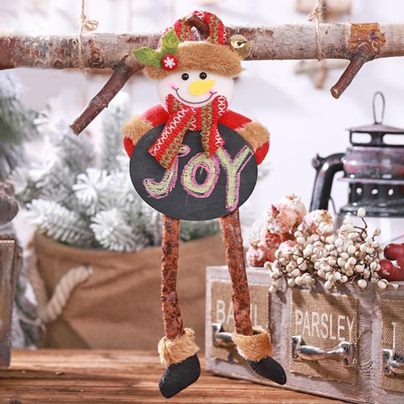 Creative Blackboard Doll w/Legs Doll Pendant Kids Gift Three-Dimensional Tailoring and Vivid Image Christmas Tree Decoration - ebowsos
