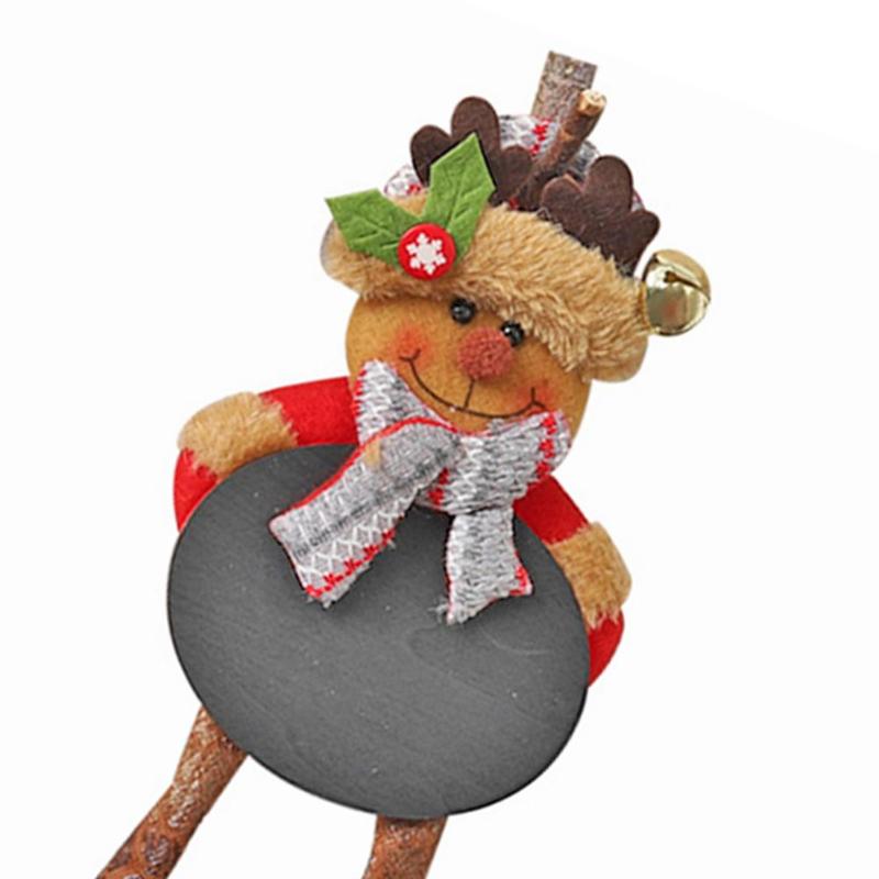 Creative Blackboard Doll w/Legs Doll Pendant Kids Gift Three-Dimensional Tailoring and Vivid Image Christmas Tree Decoration - ebowsos