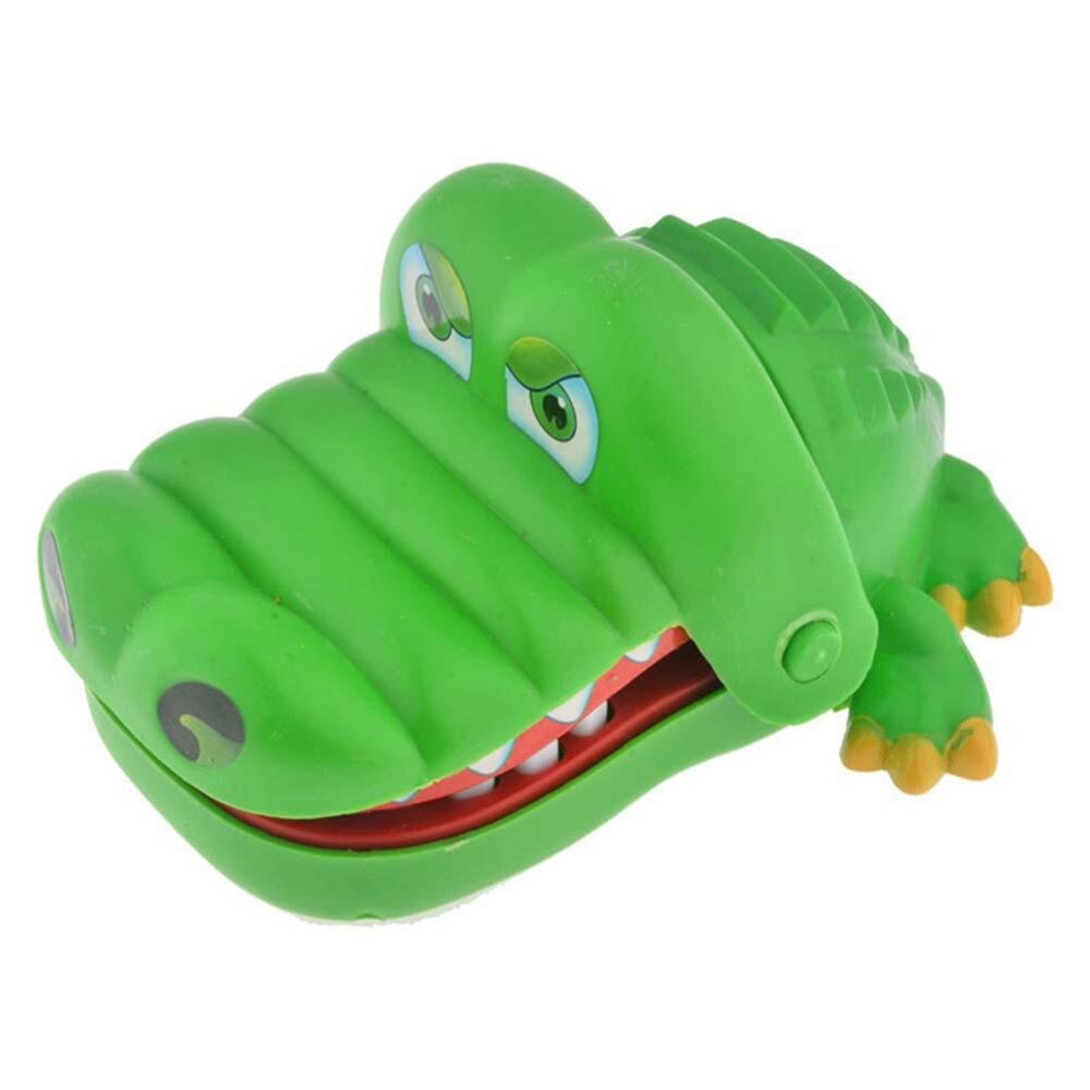Creative Novelty Biting Hand Crocodile Game Mouth Tooth Alligator Family Classic Practical Jokes Green Blue Yellow Random-ebowsos