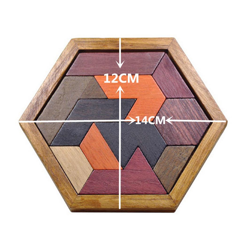 Creative Wooden Puzzles Tangram/Jigsaw Toys Board Wood Geometric Shape Puzzle Children Educational Toys Children's Day Gifts-ebowsos