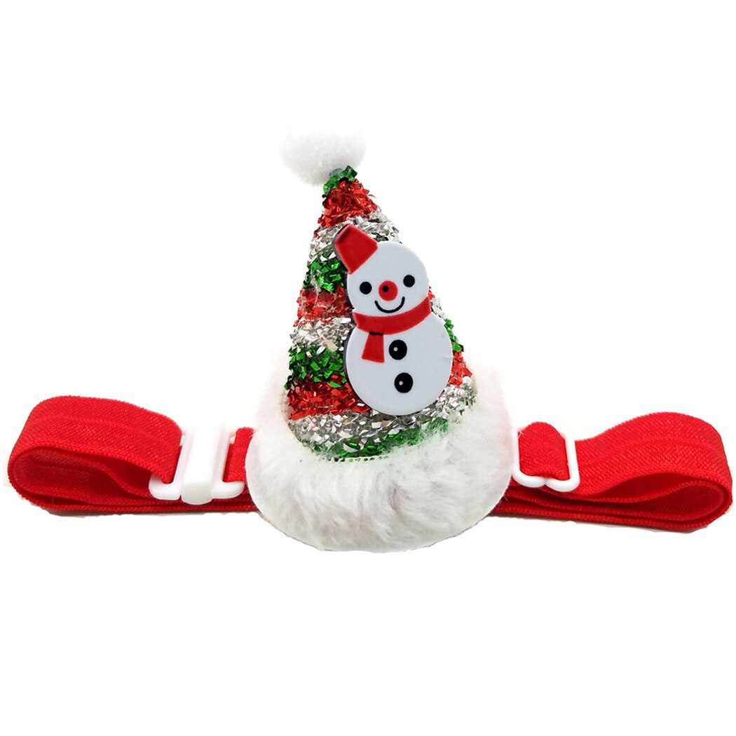 Creative headdress Fashion Christmas Pet Hat Cute Elastic Glitter Pet Party Hat Pet Costume Hat For Cat Dog Clothing Accessories-ebowsos