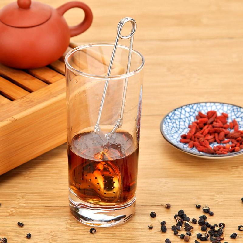 Cute And High Quakity Love Heart Shape Tea Ball Filter Stainless Steel Tea Locking Spice Strainer - ebowsos