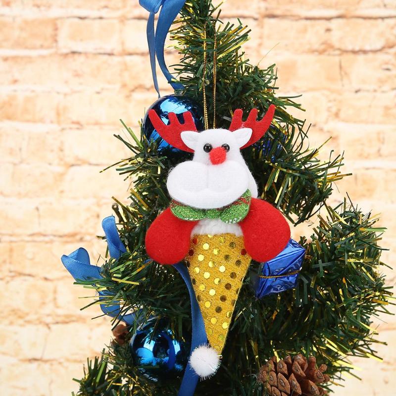 Cute Cartoon Christmas Tree Hanging Ornament Xmas New Year Pendant Decor - ebowsos