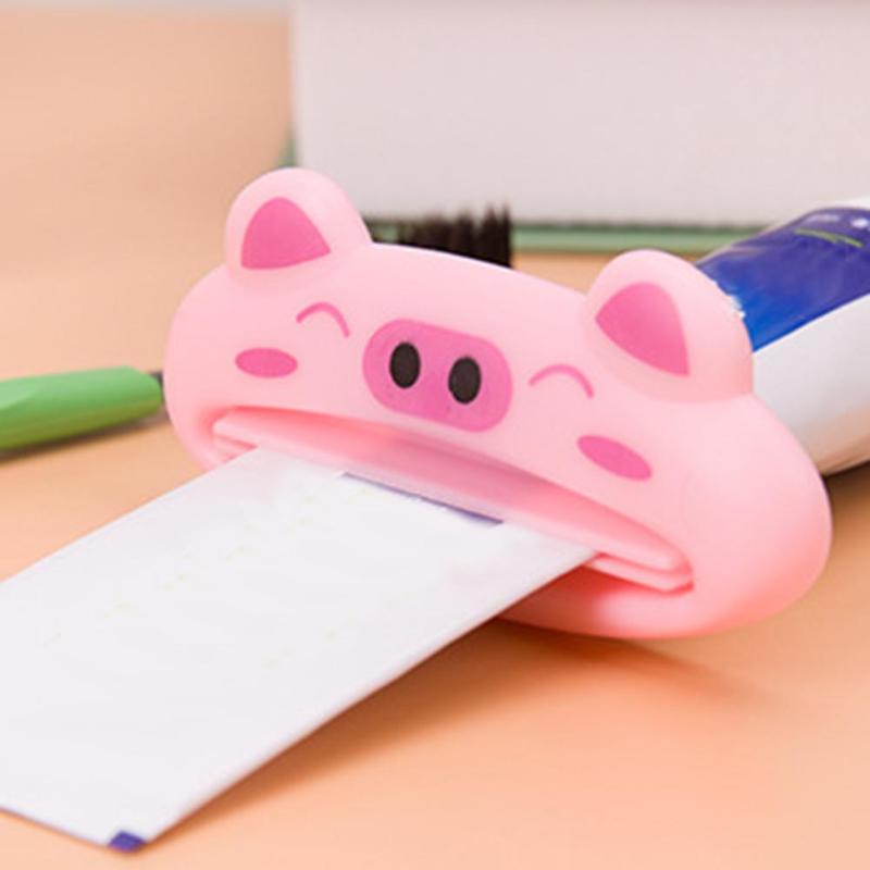 Cute Cartroon Animal Toothpaste Squeezer Cosmetics Bathroom Tube Dispenser - ebowsos