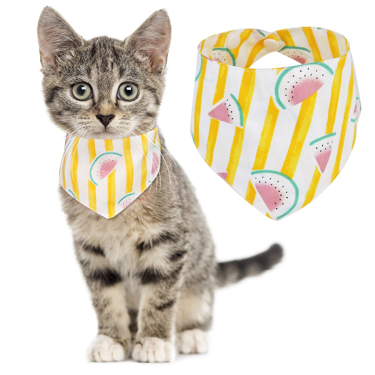 Cute Cat Triangle Towel Saliva Towel Scarf Kitten Cat Collar Pet Jewelry Cartoon Triangle Towel Bib Pet Decoration Supplies-ebowsos