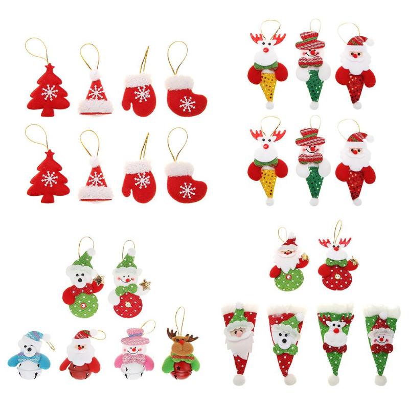 Cute Christmas Hanging Banners DIY Clip Flag Xmas New Year Party Decoration - ebowsos