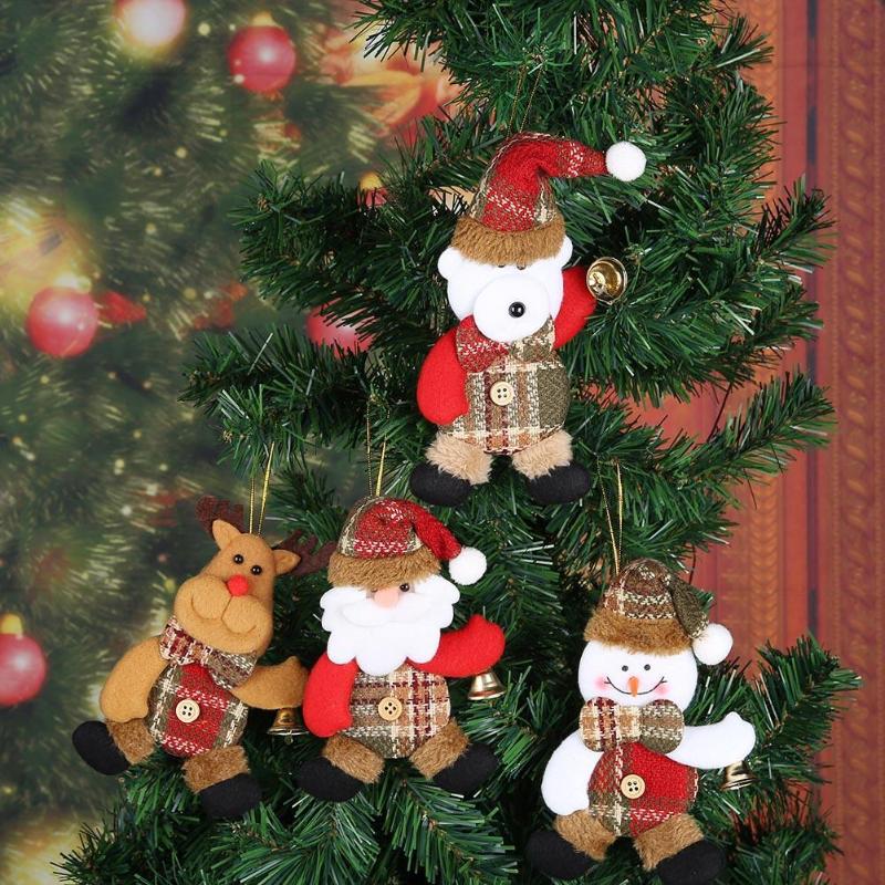 Cute Doll Bell Christmas Tree Hanging Ornament Xmas New Year Festival Decor - ebowsos