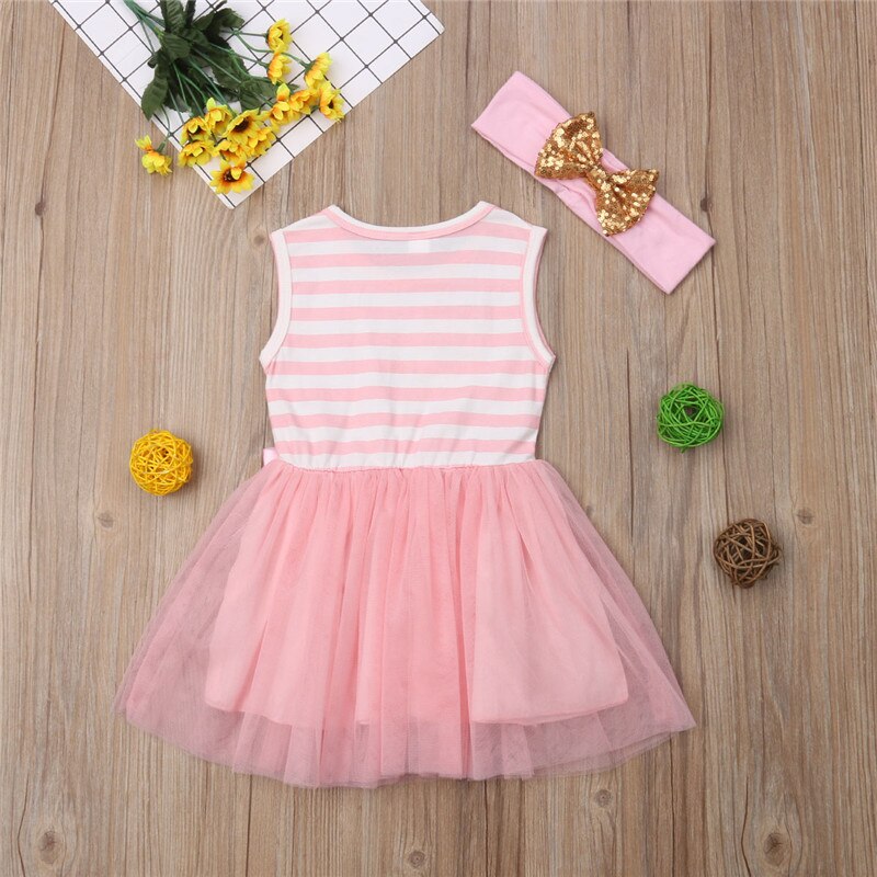 Cute Newborn Baby Girls Dresses One Birthday Tulle Dress Outfits Clothes - ebowsos