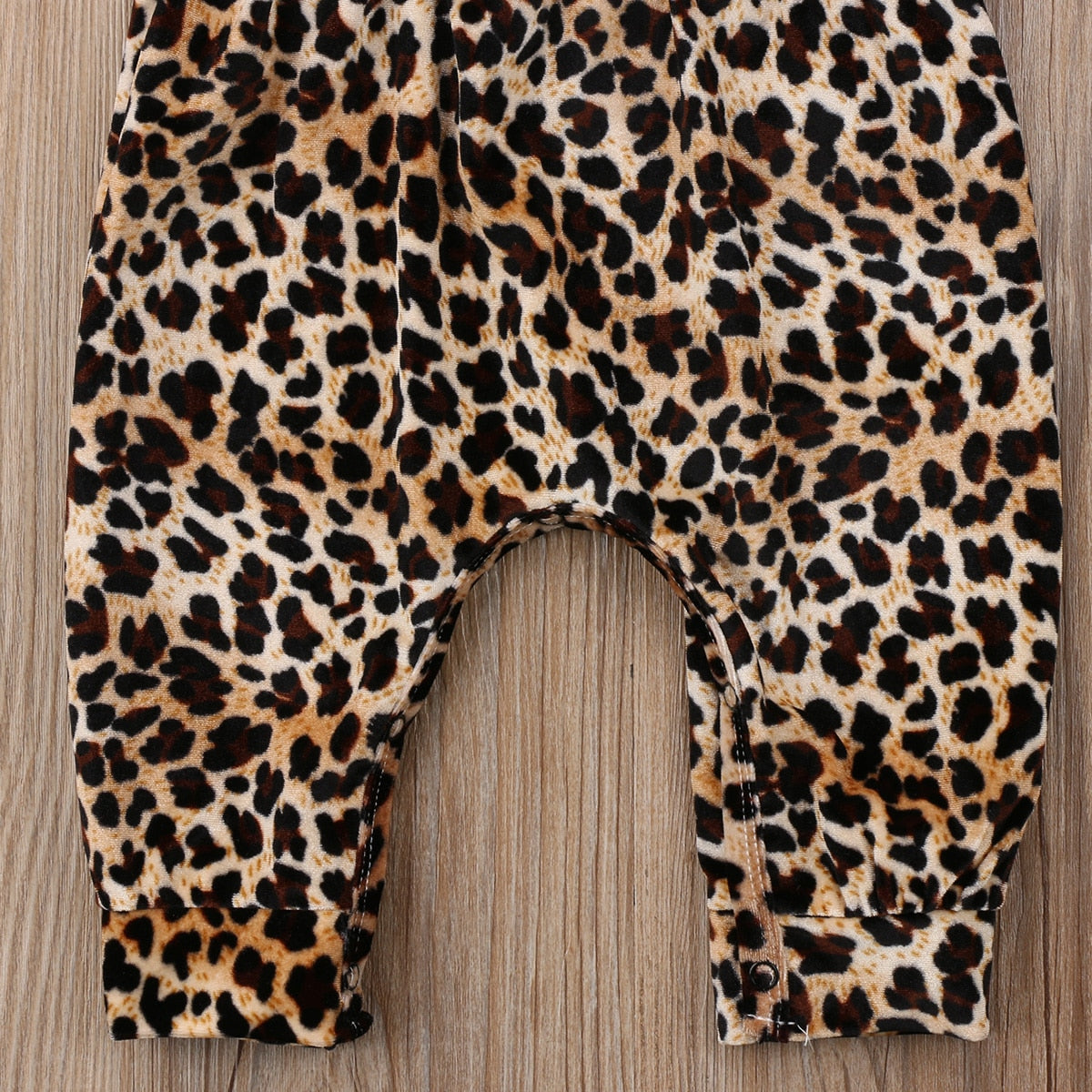 Cute Newborn Baby Girls Leopard Vest Romper Jumpsuit Harem Pants Outfits Clothes - ebowsos