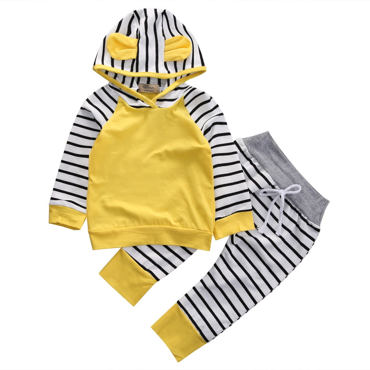 Cute Newborn Toddler Kids Baby Boys Girls Outfits Clothes T-shirt Tops+Pants 2PCS Set - ebowsos