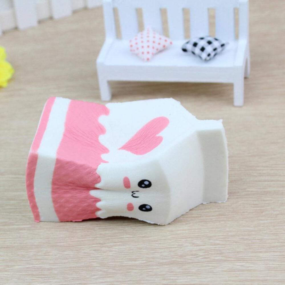 Cute Soft Squeeze Charms Milk Bag Toy Slow Rising for Children Adults Relieves Stress Anxiety Cabinet Decor Lowest Price-ebowsos