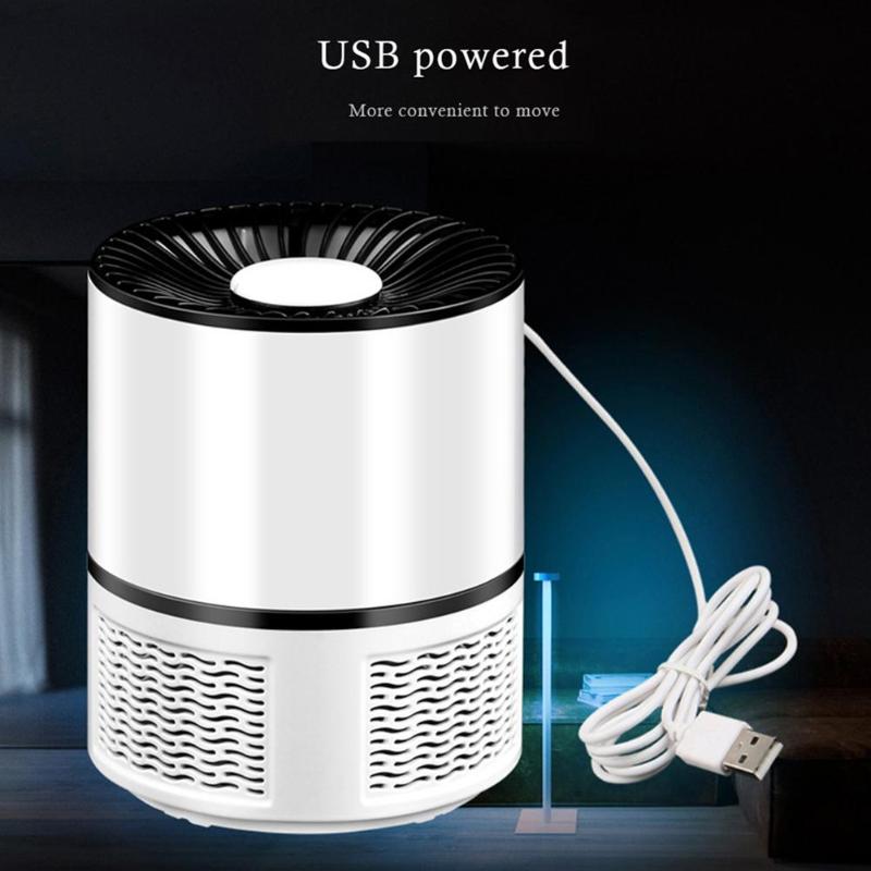 Cylindrical USB Electric Mosquito Killing Lamp UV Bug Zapper Insect Trap Light Environmental Protection No Radiation No Need - ebowsos