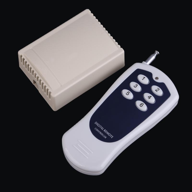 DC12V 6 CH Buttons 315MHZ/433MHZ Wireless RF Remote Control Switch Transmitter Remote Control Receiver - ebowsos