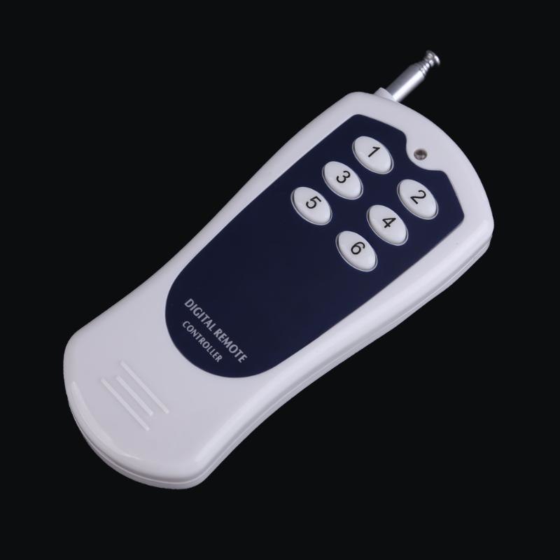 DC12V 6 CH Buttons 315MHZ/433MHZ Wireless RF Remote Control Switch Transmitter Remote Control Receiver - ebowsos